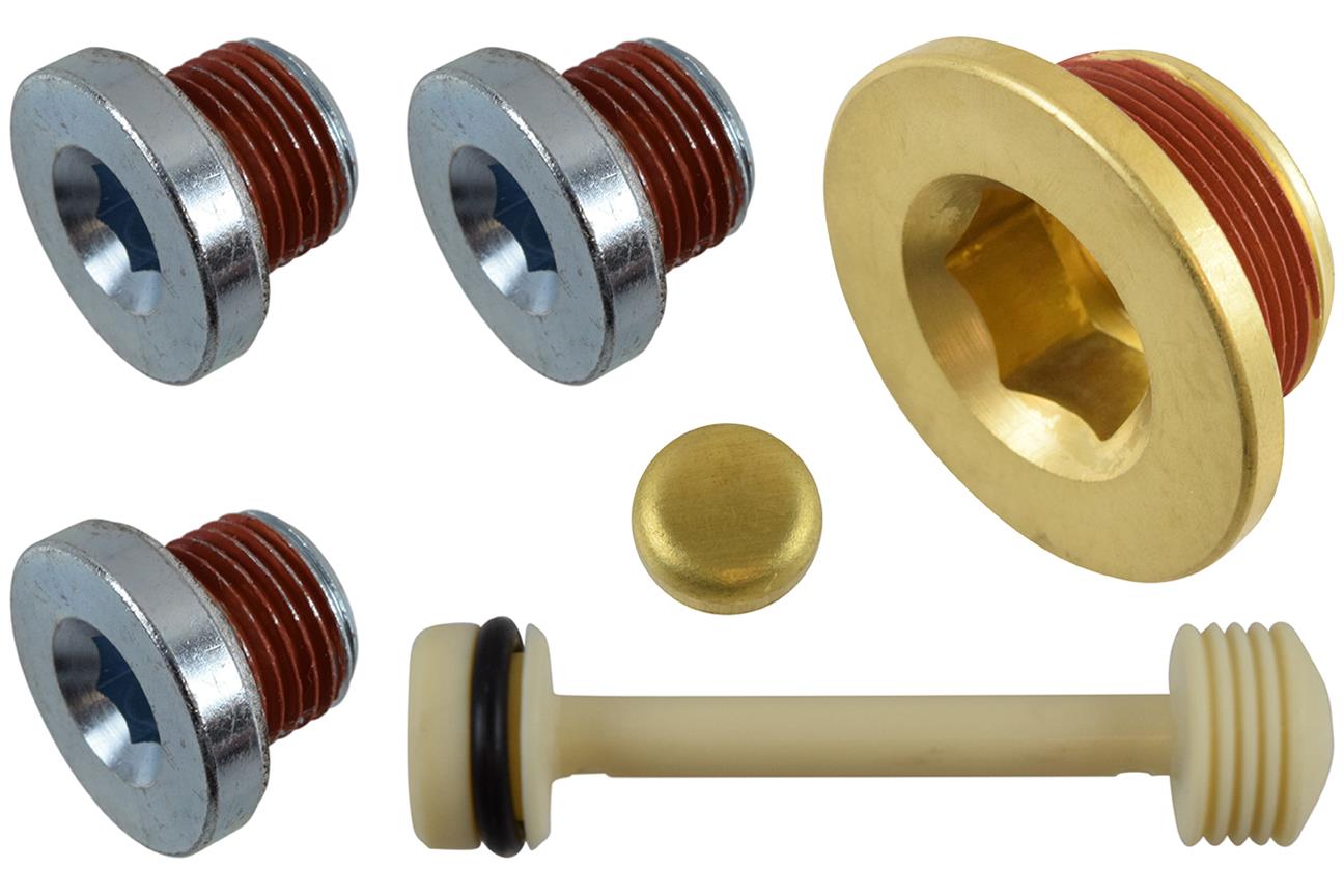 ICT Billet 551280 ICT Billet Engine Block Coolant Drain Plugs Summit