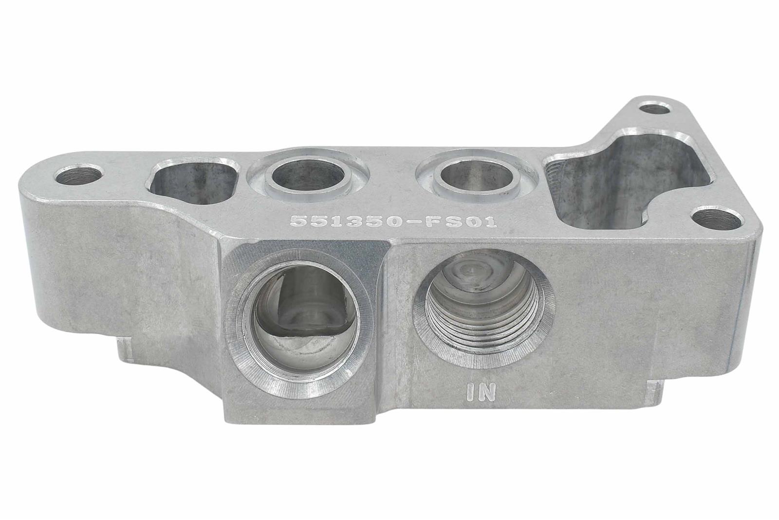 ICT Billet Oil Filter Adapters 551350-FS01 Remote Filter, LS Remote Adapter for Front Sump Sheet Metal Pan thumbnail 7