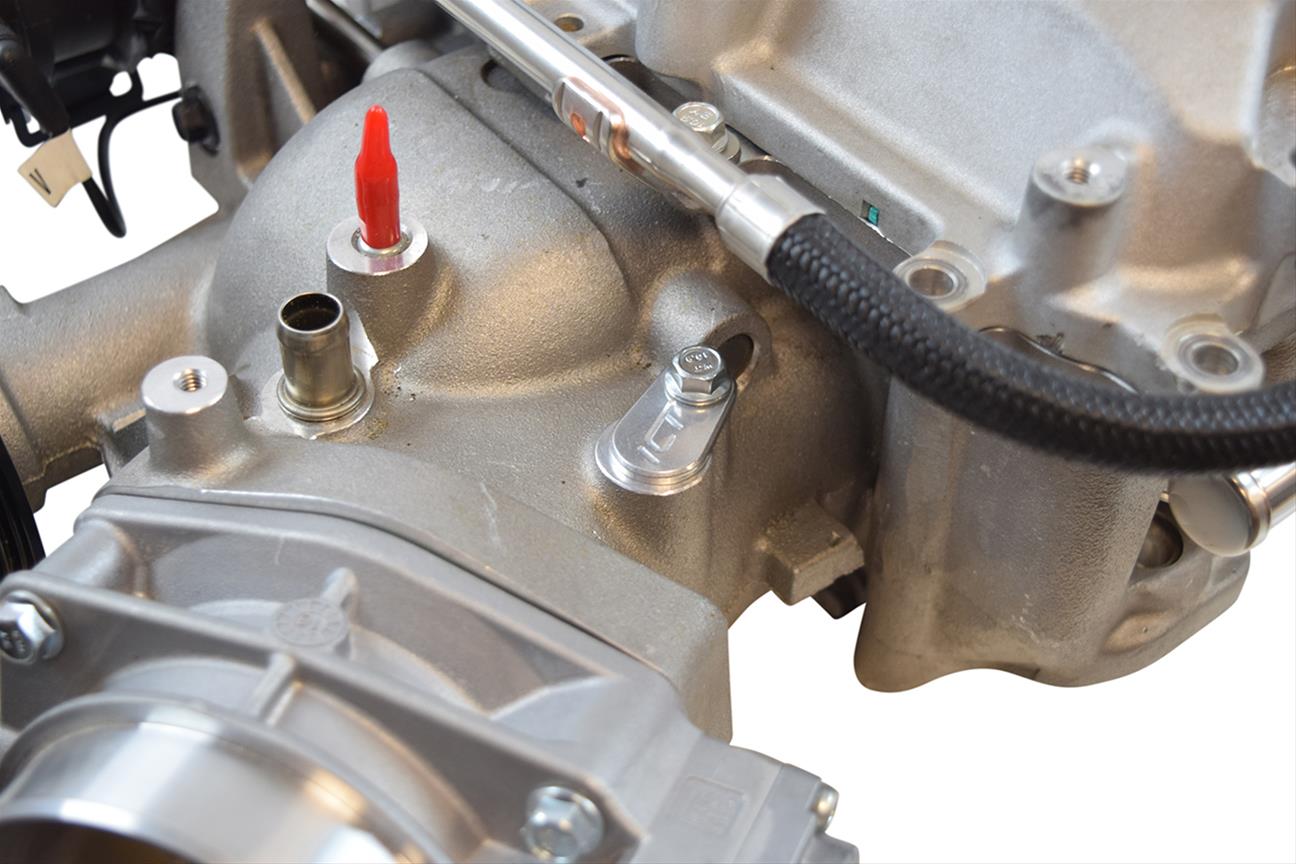 ICT Billet Plug Fittings 551383 Fittings, Flat Head, Bolt-on, Aluminum, Natural, Designed To the MAP Sensor Hole On An LT4 Supercharger, Each thumbnail 3