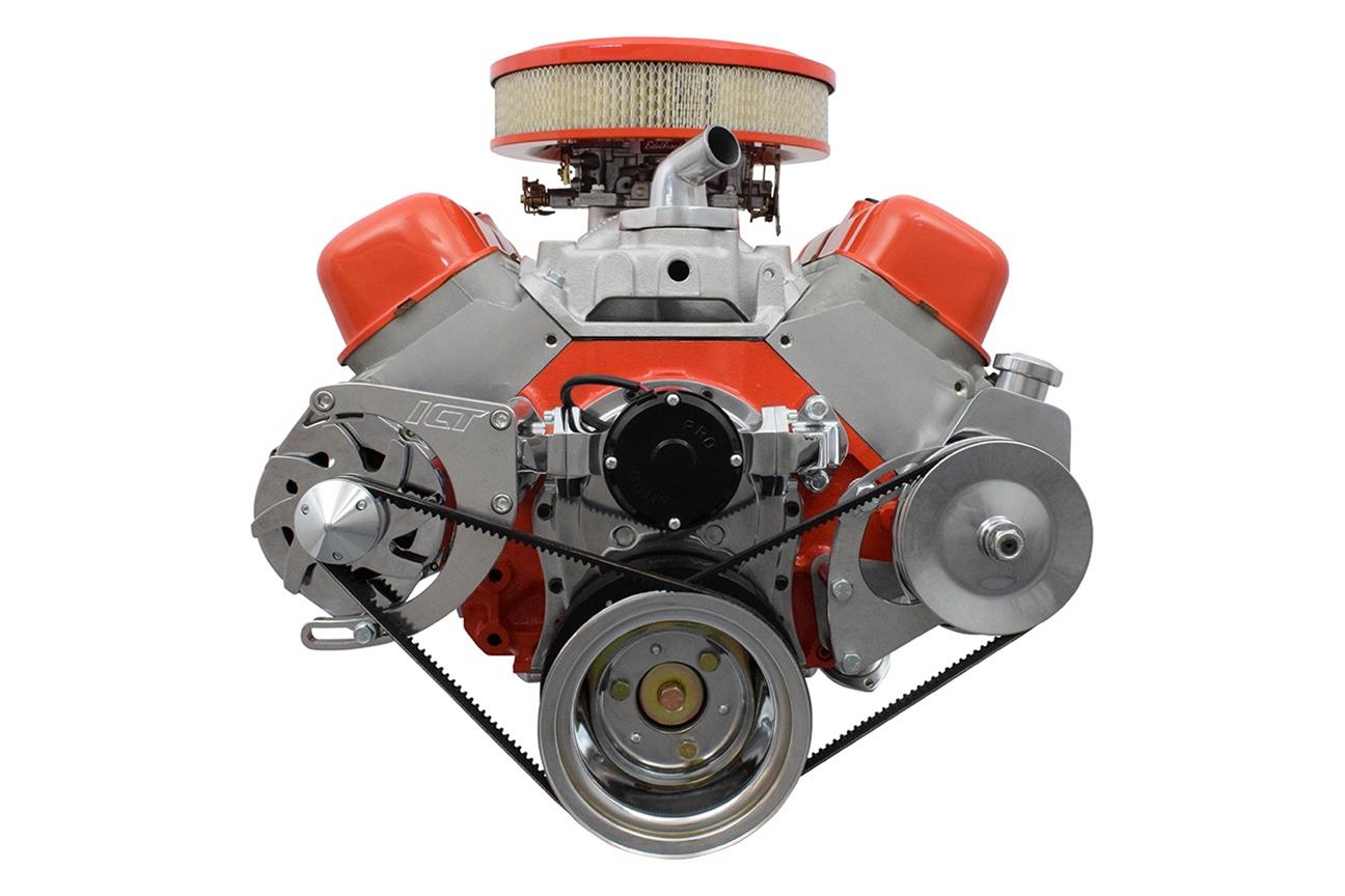 ICT Billet Power Steering Brackets 551421 Brackets, Saginaw P Series, Left Side, Engine Block Mount, Aluminum, Natural, Chevy, Big Block, Kit thumbnail 6