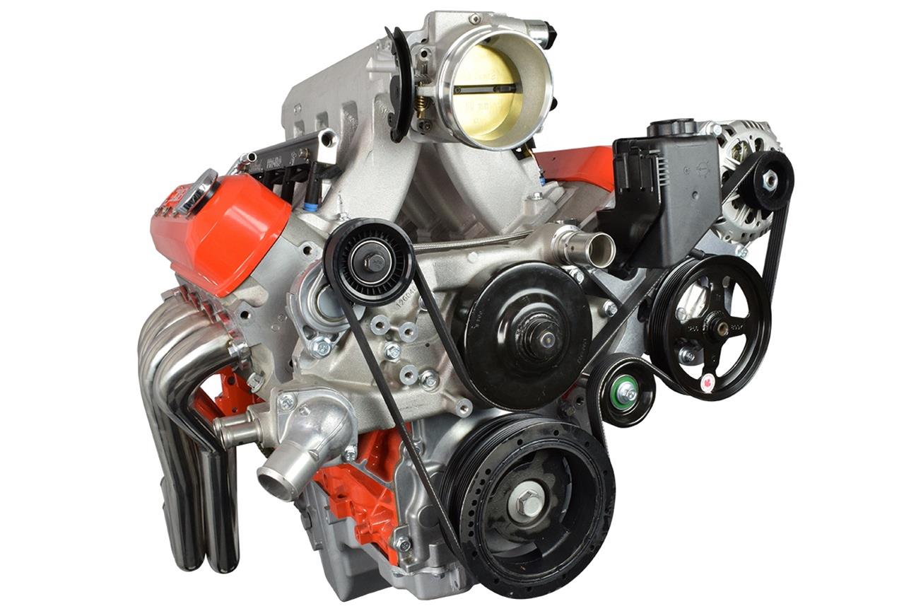 ICT Billet Alternator/Power Steering Bracket Kits 551521X-1 Engine Accessory Kits, Corvette LS Alternator & Power Pump Bracket, Aluminum, Kit thumbnail 7