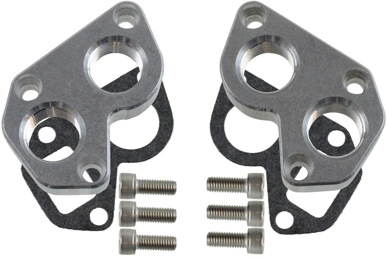 ICT Billet Remote Mount Water Pump Adapters 551536 Spacers, LSX REMOTE MOUNT WATER PUMP Adapter Plate 3/4" NPT Chevy LS1 LS Camaro 536 thumbnail 2