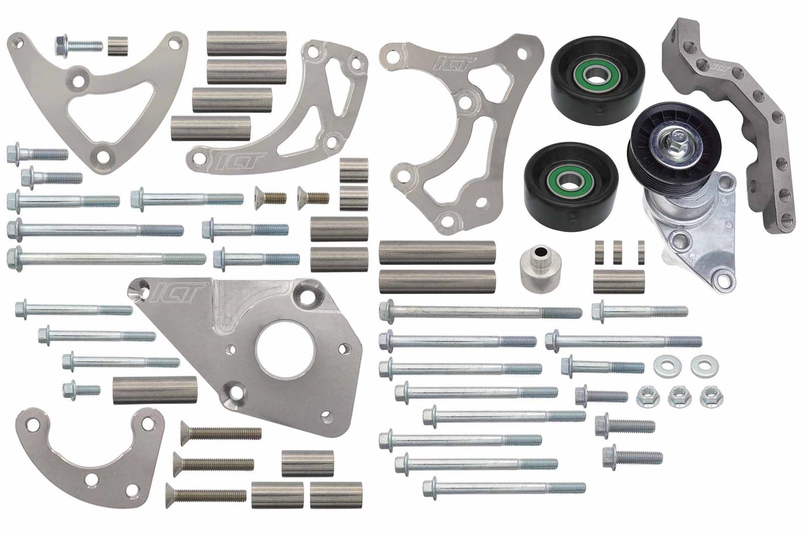 ICT Billet 551569LS03 ICT Billet Alternator/Power Steering Bracket