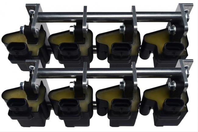 ICT Billet Remote Mount Ignition Coil Relocation Brackets 551583 Bracket, Bracket, Aluminum, Natural, Square, Chevy, Kit thumbnail 2
