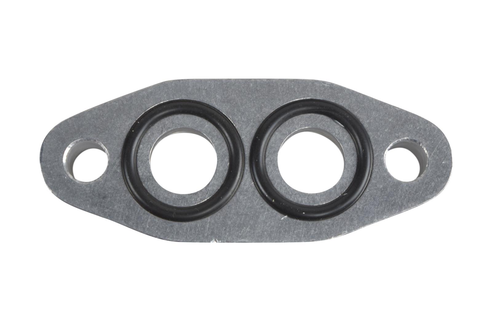 ICT Billet Oil Cooler Adapter Plates 551600 Hose Kits, Plates, Aluminum, Bolt-on, -6 AN O-ring, Female AN, Chevy, Small Block LS, Each