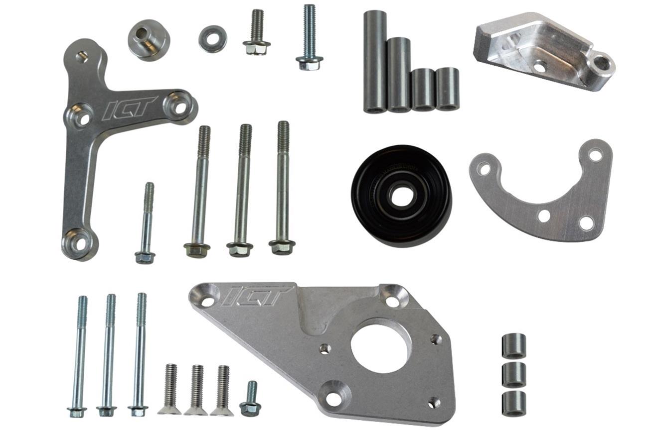 ICT Billet 551669-2 ICT Billet Alternator/Power Steering Bracket