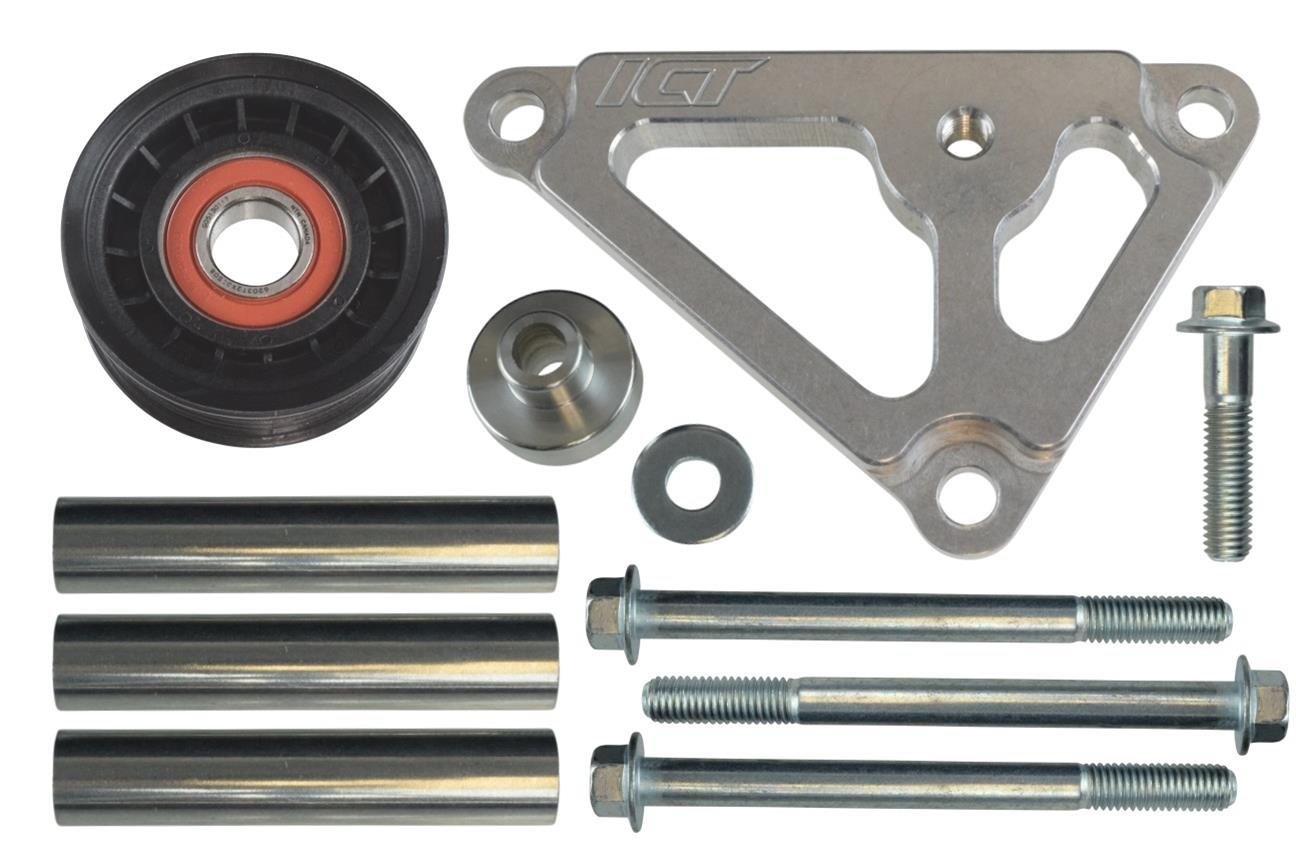 ICT Billet 5517763 ICT Billet Idler Pulley Relocation Brackets Summit Racing