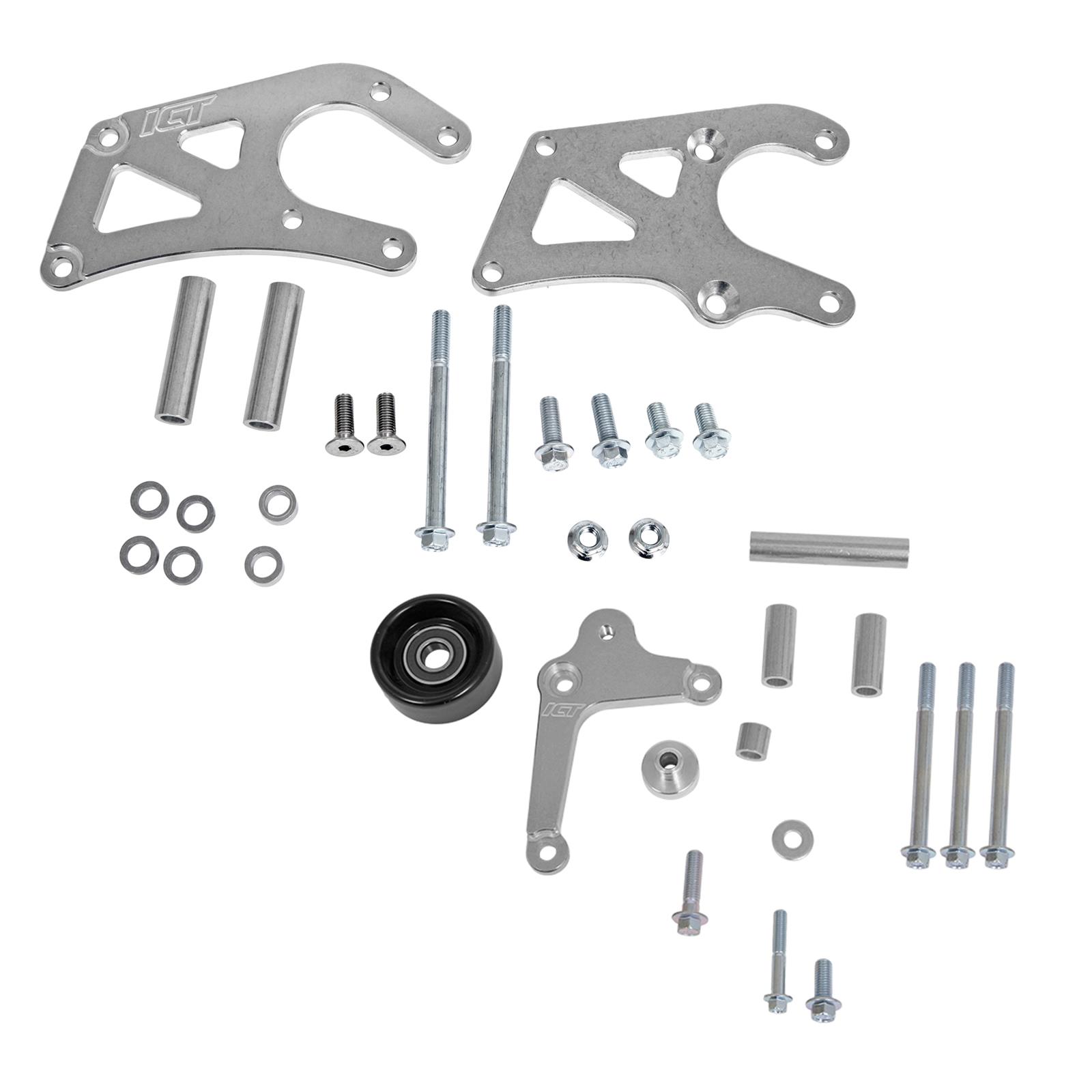 ICT Billet 551778LS0-3 ICT Billet Alternator/Power Steering