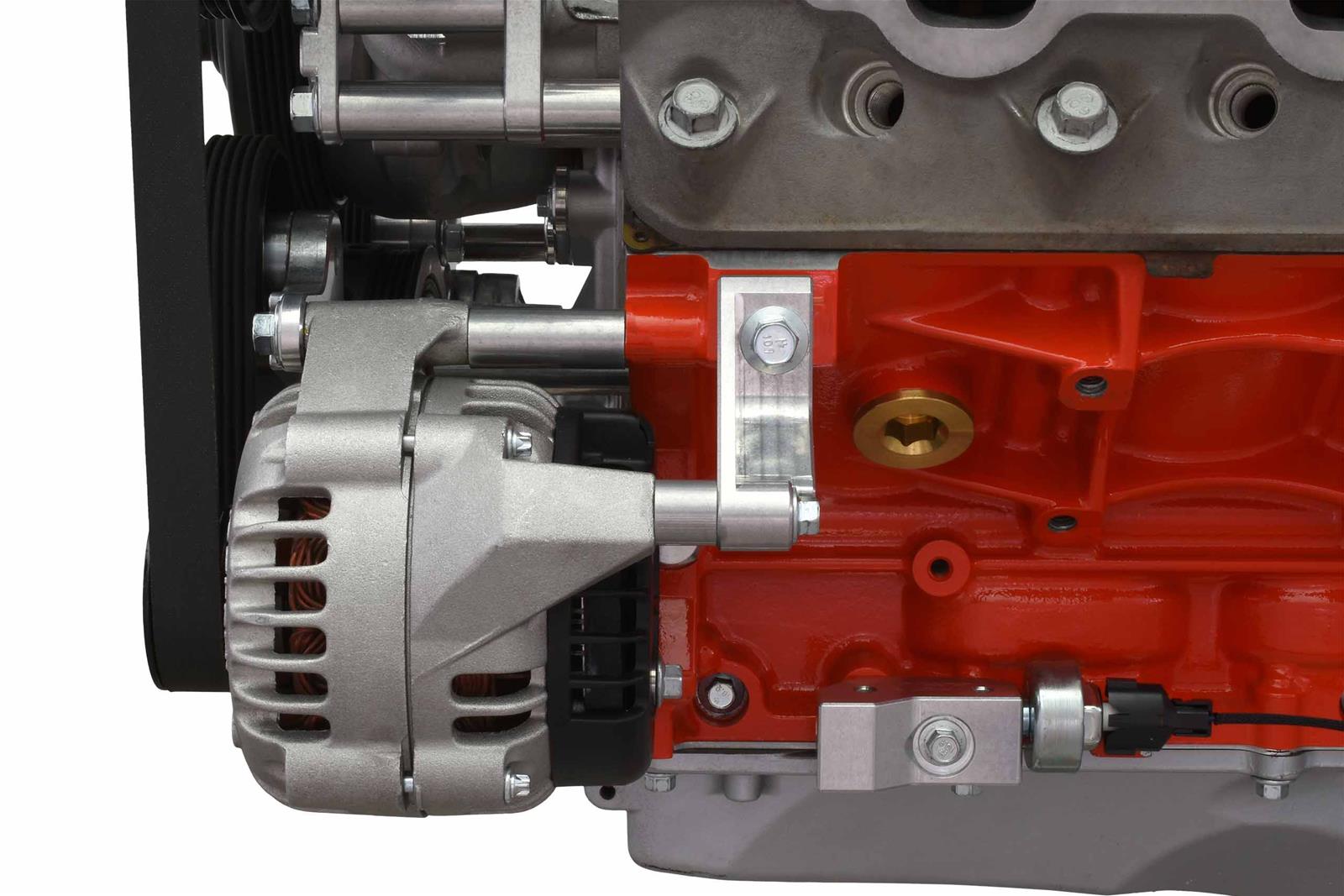 ICT Billet Alternator/Power Steering Bracket Kits 551778LS0-3 Power Brackets, Kits, Saginaw P, Left Side, Cylinder Head Mount, Aluminum, Serpentine, Chevrolet, LS, Kit thumbnail 6