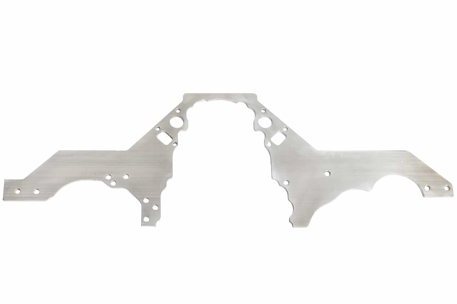 ICT Billet Front Motor Plates 551816-GBDY Plate, Aluminum, Natural, Front-Mount, Chevy, LS, Each thumbnail 9