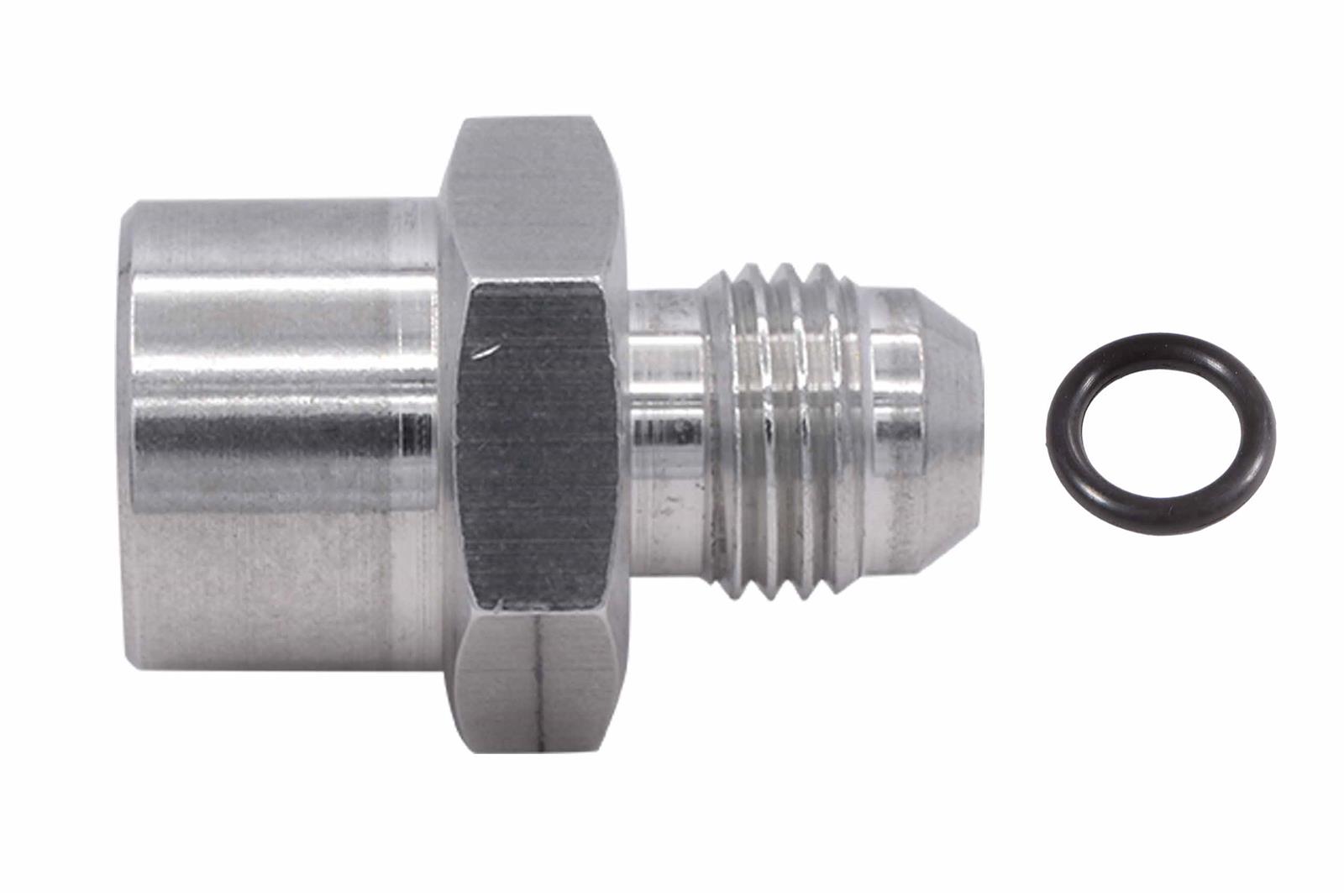 ICT Billet AN to Metric Adapter Fittings F06ANFM1615 Fitting, Adapter, Threads, Straight, Aluminum, Natural, -6 AN, M16 x 1.5, Each thumbnail 2