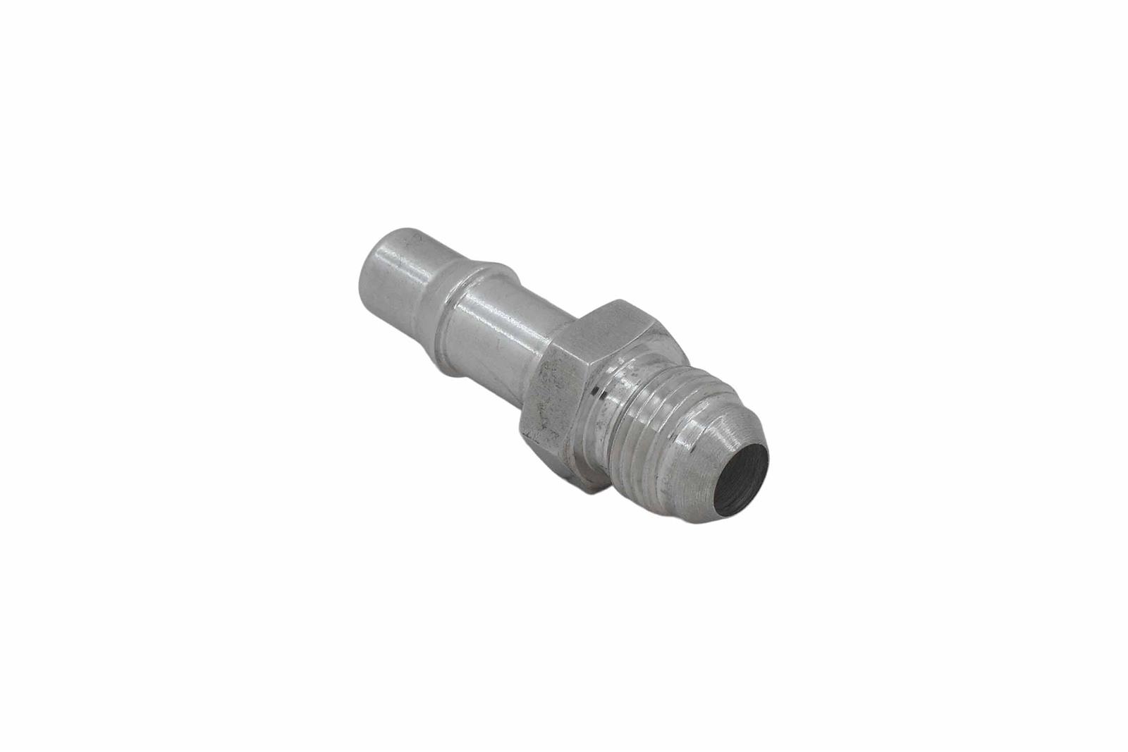 ICT Billet Quick-Disconnect Adapter Fittings F06ANTR37501 Fitting, Quick Connect, Straight, Aluminum, Natural, 3/8 in. Male Threads Adapter, -6 AN Hose End Size, Each thumbnail 6