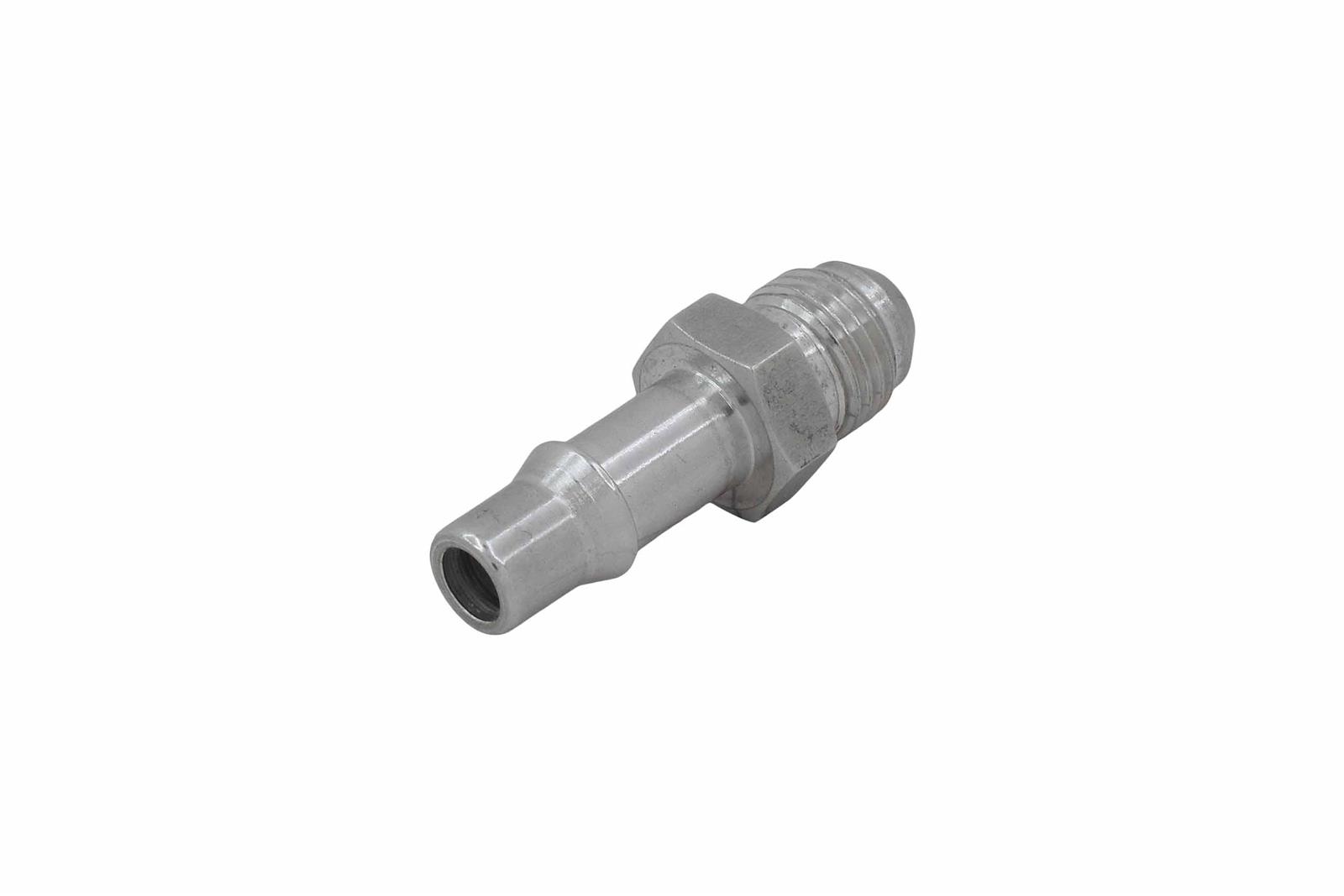 ICT Billet Quick-Disconnect Adapter Fittings F06ANTR37501 Fitting, Quick Connect, Straight, Aluminum, Natural, 3/8 in. Male Threads Adapter, -6 AN Hose End Size, Each thumbnail 4
