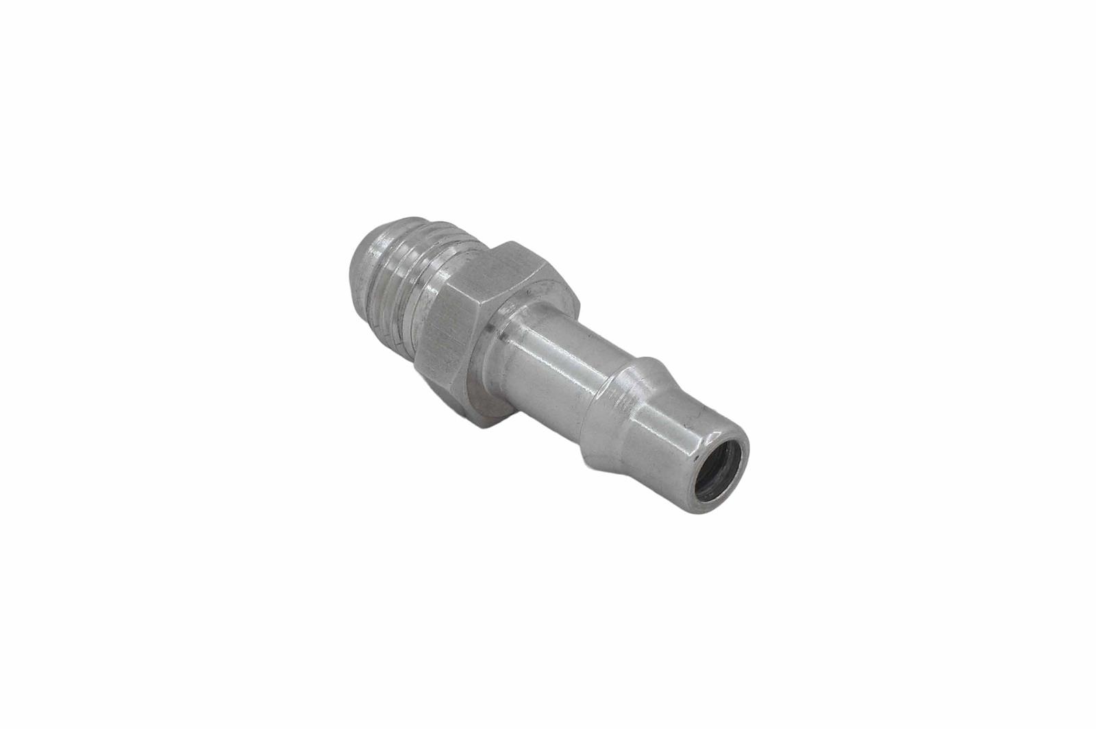 ICT Billet Quick-Disconnect Adapter Fittings F06ANTR37501 Fitting, Quick Connect, Straight, Aluminum, Natural, 3/8 in. Male Threads Adapter, -6 AN Hose End Size, Each thumbnail 2