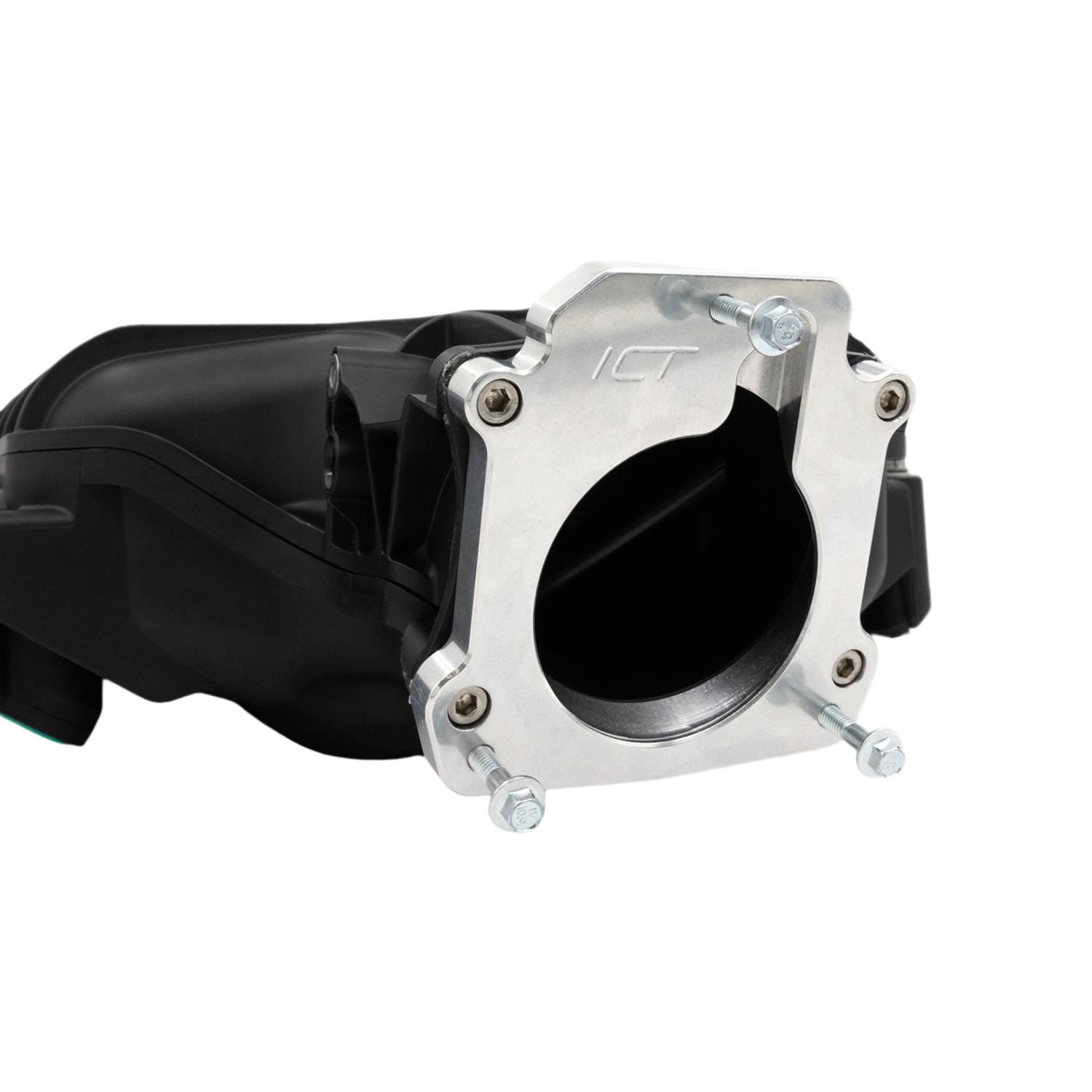 ICT Billet Throttle Body Adapters, EFI Manifold TB-LT1-LS1 Adapter LT1 L86 Intake to LS 3-Bolt thumbnail 2