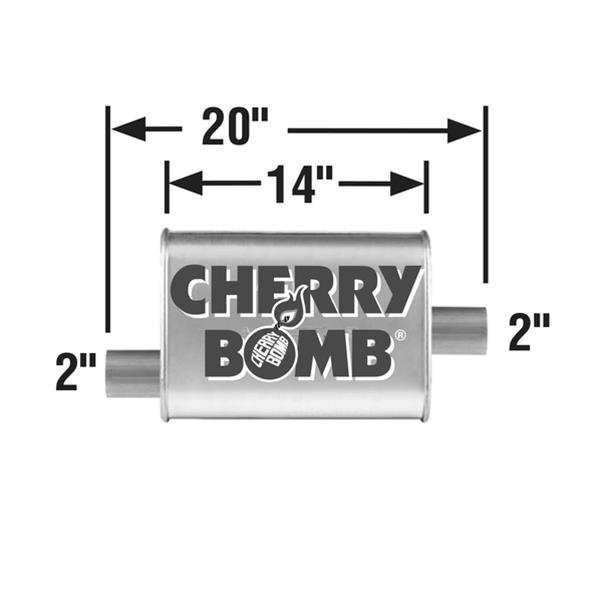 Cherry Bomb 16810CB Cherry Bomb Turbo Mufflers Summit Racing