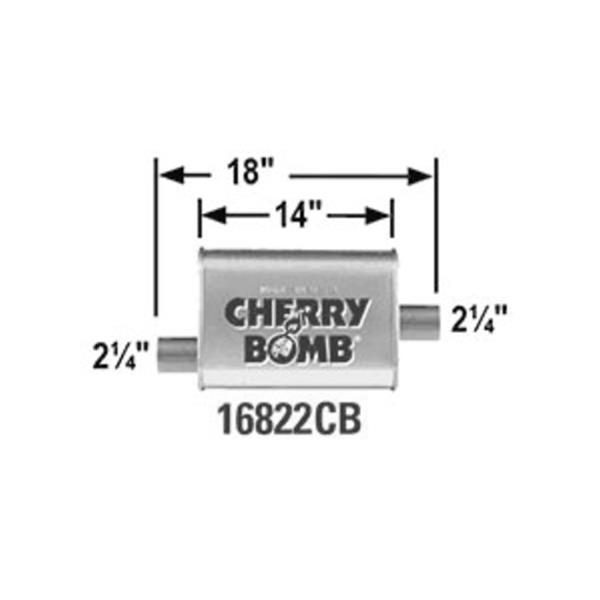 Cherry Bomb 16822CB Cherry Bomb Turbo Mufflers | Summit Racing