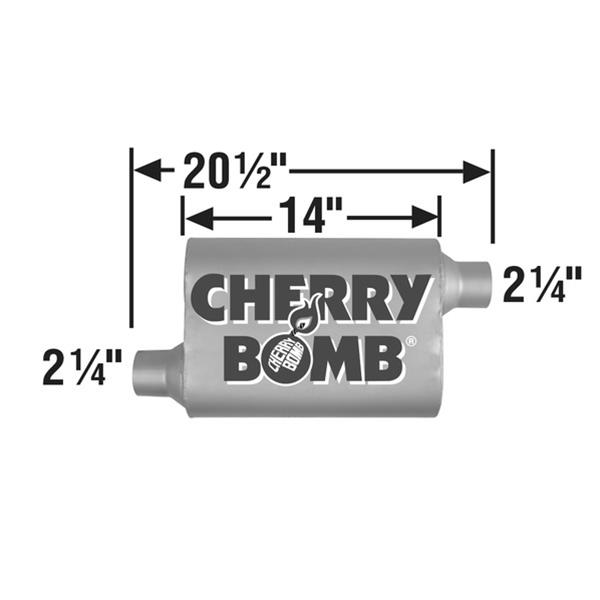 Cherry Bomb 88100CB Cherry Bomb Vortex Mufflers | Summit Racing