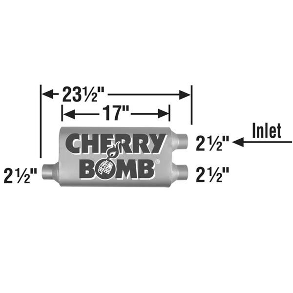 Cherry Bomb 88111CB Cherry Bomb Vortex Mufflers | Summit Racing