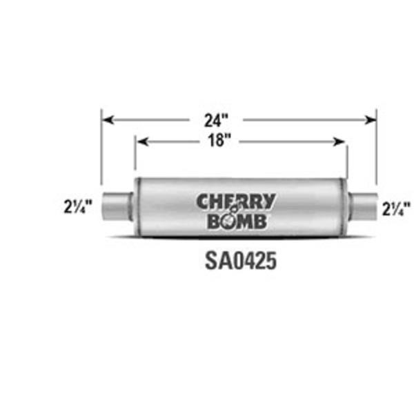 Cherry Bomb SA0425 Cherry Bomb Salute Mufflers | Summit Racing
