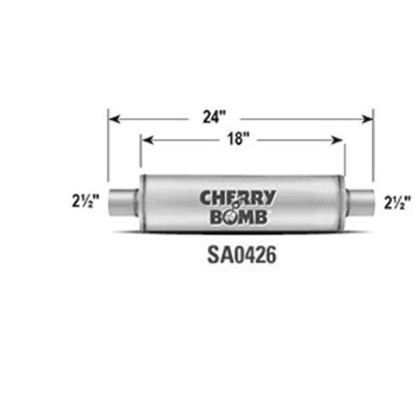 Cherry Bomb SA0426 Cherry Bomb Salute Mufflers | Summit Racing