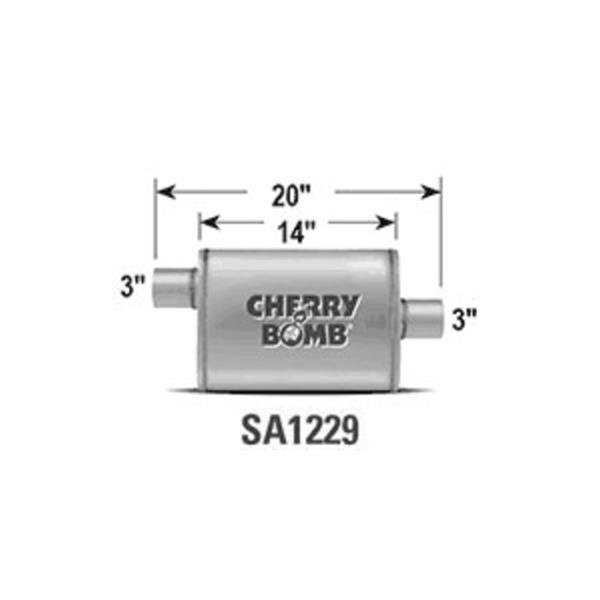 Cherry Bomb SA1229 Cherry Bomb Salute Mufflers Summit Racing