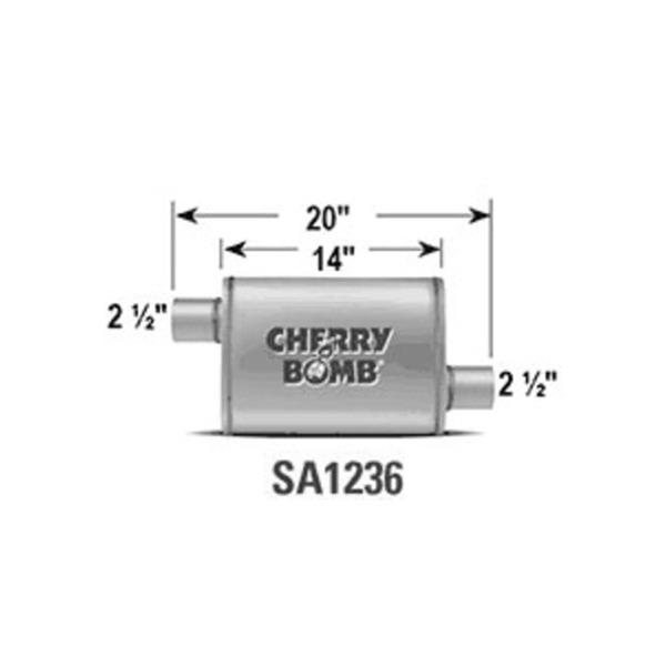 Cherry Bomb SA1236 Cherry Bomb Salute Mufflers | Summit Racing