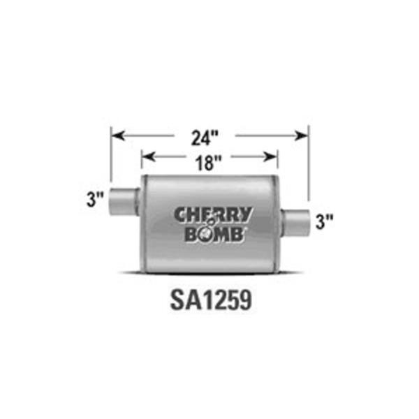 Cherry Bomb SA1259 Cherry Bomb Salute Mufflers | Summit Racing
