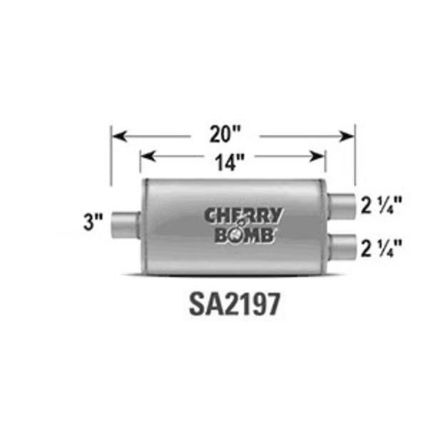 Cherry Bomb SA2197 Cherry Bomb Salute Mufflers | Summit Racing