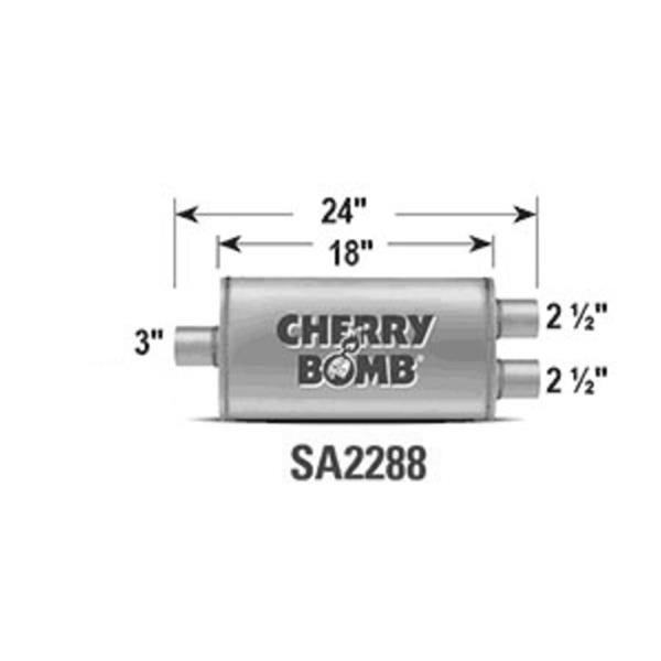 Cherry Bomb SA2288 Cherry Bomb Salute Mufflers | Summit Racing
