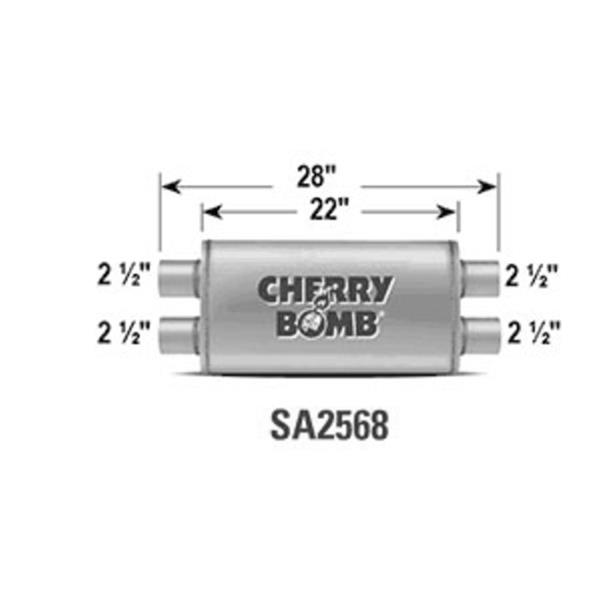 Cherry Bomb SA2568 Cherry Bomb Salute Mufflers | Summit Racing