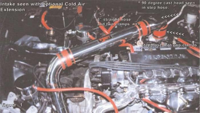 Injen 96-00 Honda Civic CX/DX/LX L4 1.6L Black IS Short Ram Cold Air Intake thumbnail 2