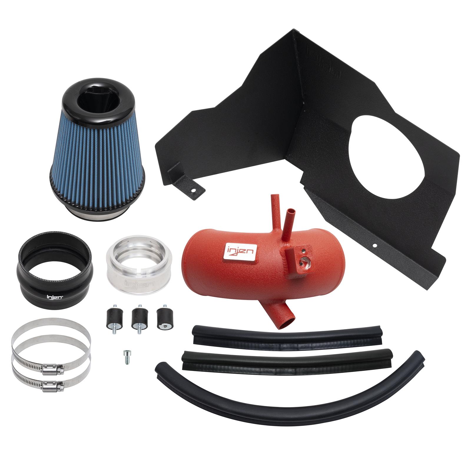 Injen 22-23 Kia Stinger 2.5L Turbo L4 Wrinkle Red Short Ram Tuned Intake System thumbnail 3