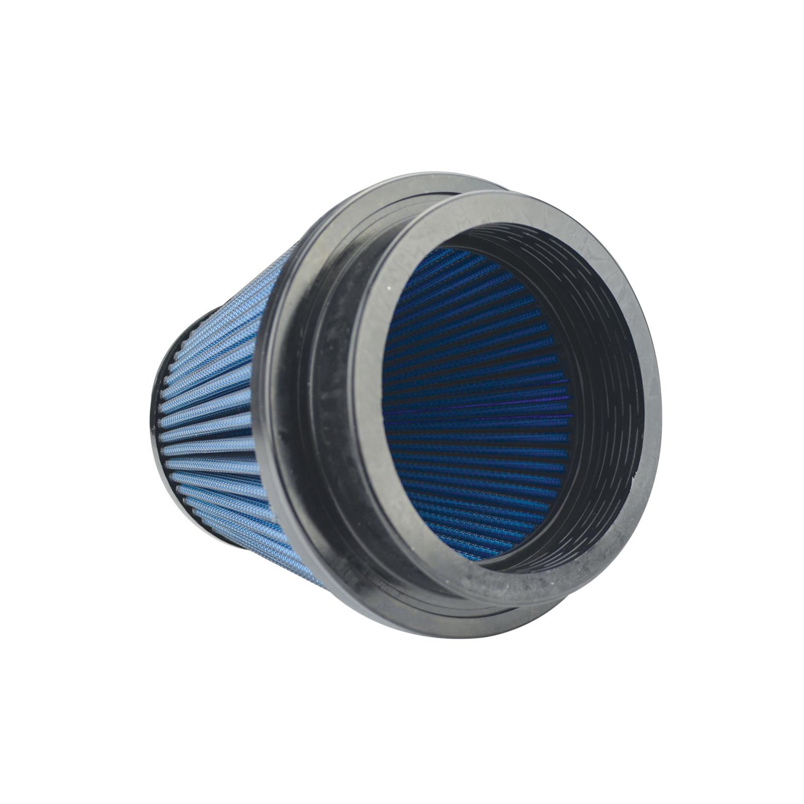 Injen NanoWeb Dry Air Filter 4.0 Flange w/ShurLok / 5.63 Base OD /6.0 Tall /4.0 Top w/Barb Fitting thumbnail 3
