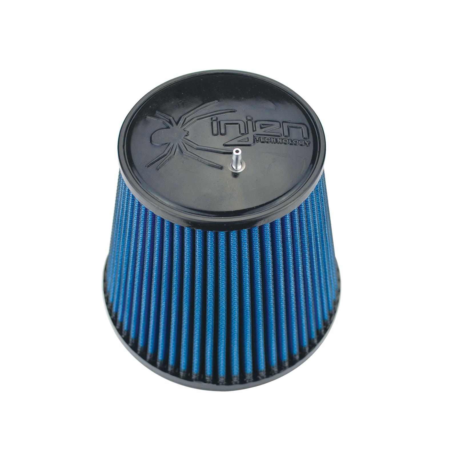 Injen NanoWeb Dry Air Filter 4.0 Flange w/ShurLok / 5.63 Base OD /6.0 Tall /4.0 Top w/Barb Fitting thumbnail 2