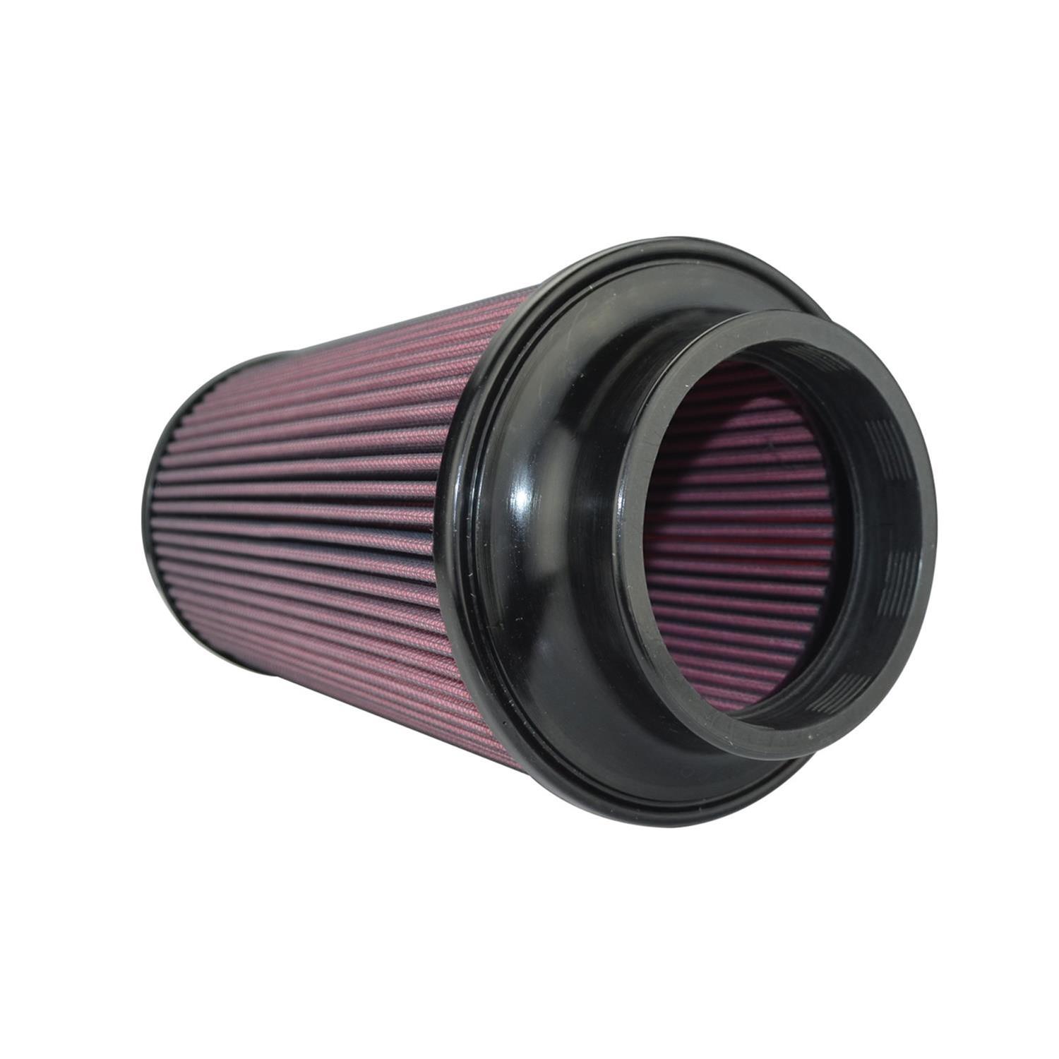 Injen 8-Layer Oiled Cotton Gauze Air Filter 4in ID/ 6.5in Base / 10.3in Height / 5.35in Top thumbnail 2