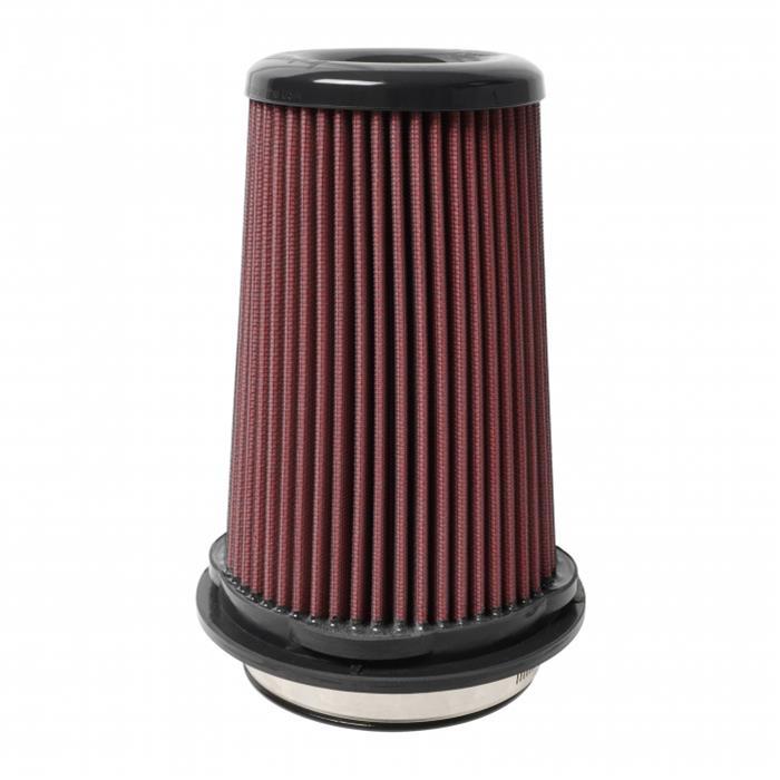 Injen Replacement Air Filter Elements X-1134-BR Element, Replacement, Conical Flanged, 4 in. Inlet, 9.25 in. Tall, 6 in. Base, 4 in Top, Red, Each