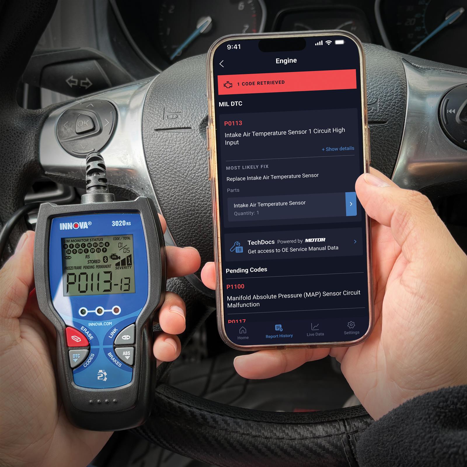 Innova 3020RS Innova FixAssist OBD2 Scan Tools with