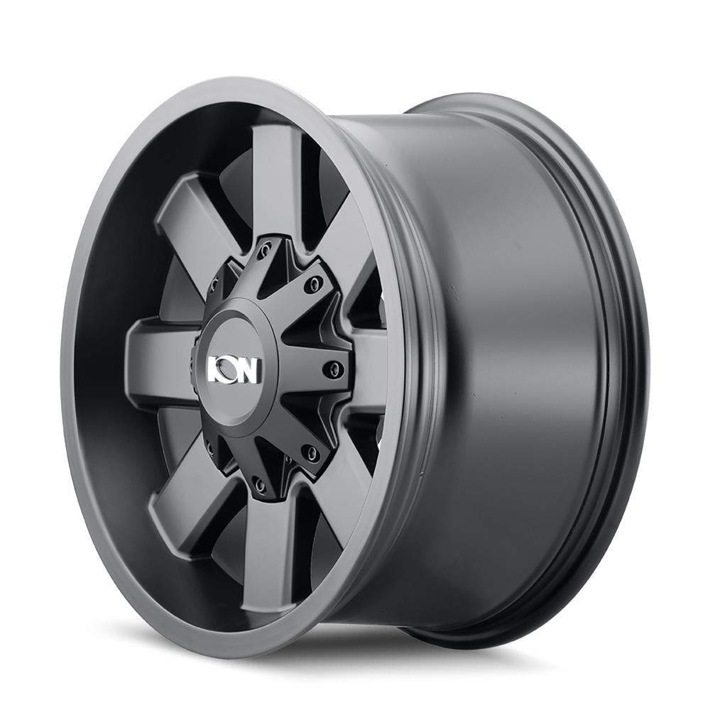 ION Alloy Series 141 Satin Black Wheels 18x9 Wheel, 141, Black, Satin, Aluminum, 18 in. x 9 in., +13.00mm Offset, 5.51 in. Backspace, 6 x 135mm Bolt Pattern, Each thumbnail 2