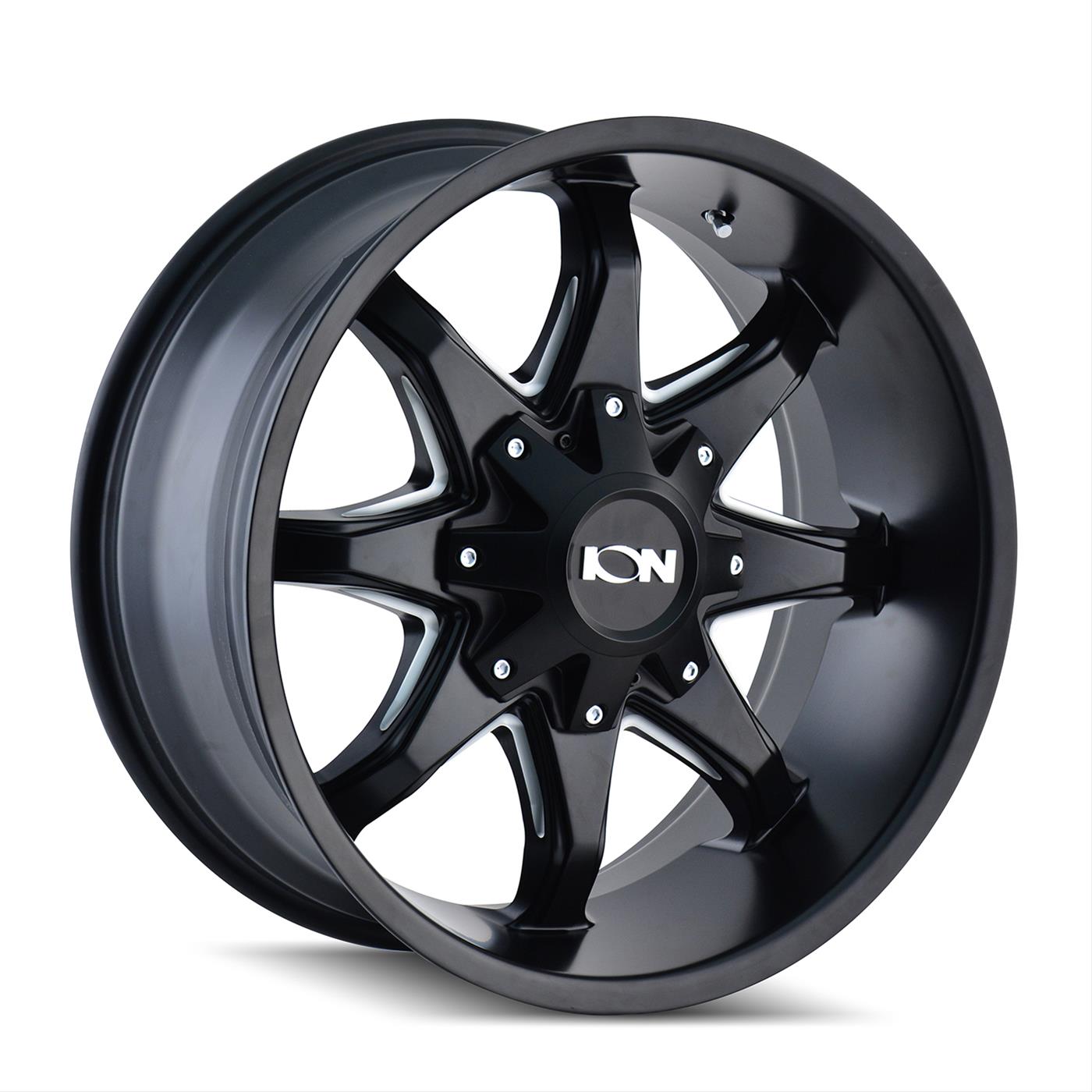 ION Alloy Series 181 Satin Black Wheels with Milled Spokes 18x9 SATIN BLACK/MILLED SPOKES 18X9 5-114.3/5-127 18mm 87mm
