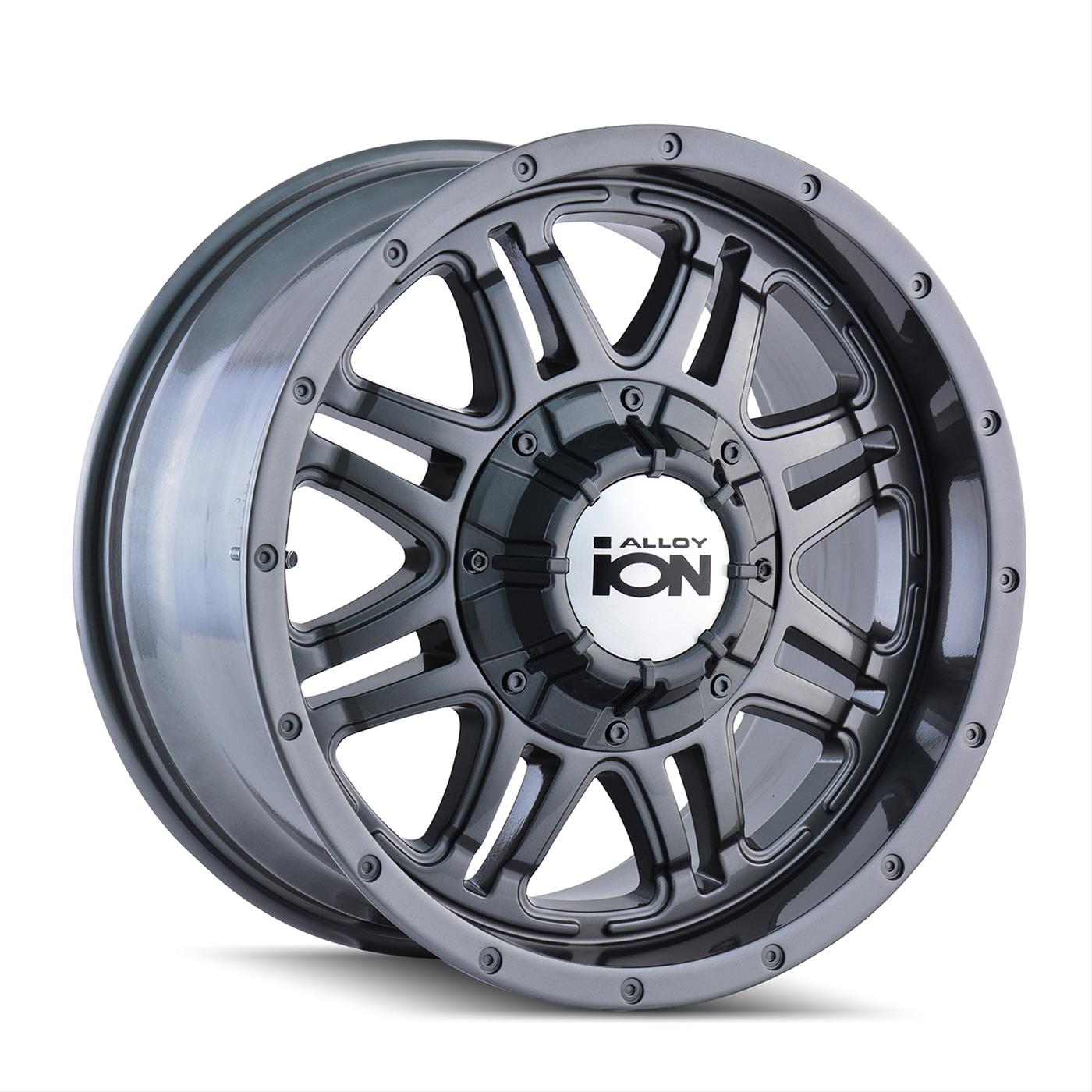 ION Alloy Wheels 186-7837G ION Alloy Series 186 Gunmetal Gray