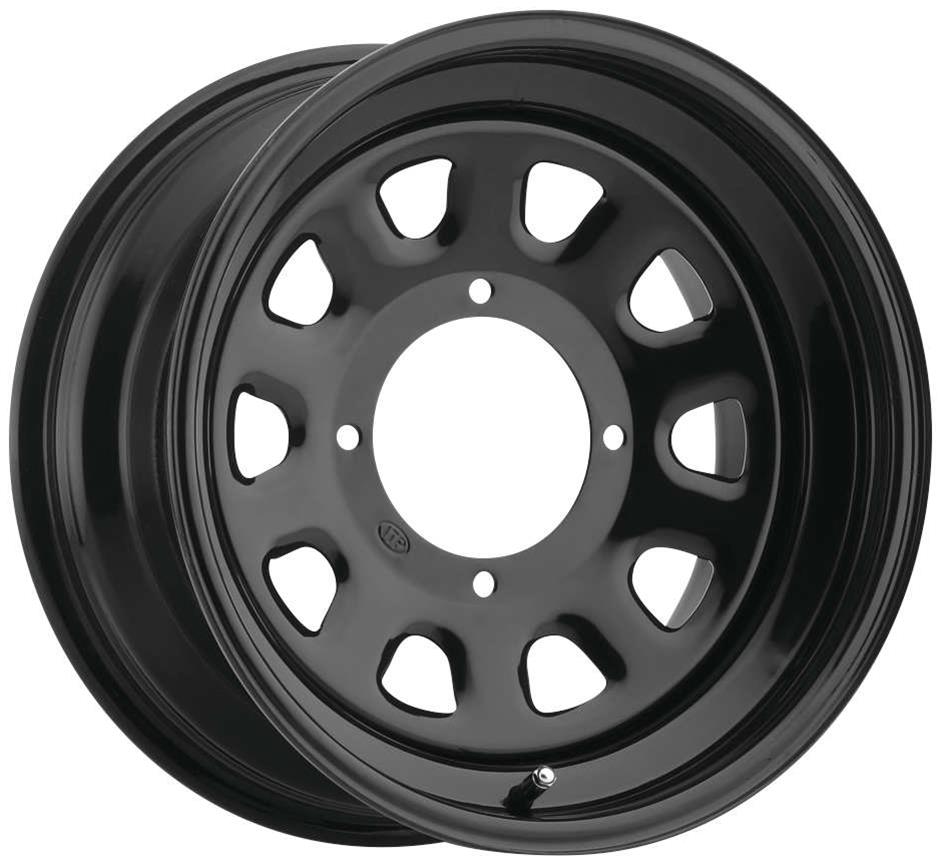 ITP Delta Black Steel Wheel Rear Honda 98-14 TRX450/500Foreman S-ES 4x4-371364 