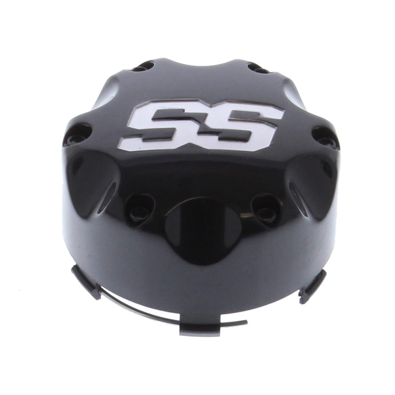 ITP Center Caps B110SS Cap, Snap-on, Closed, Plastic, Black, Logo, Each