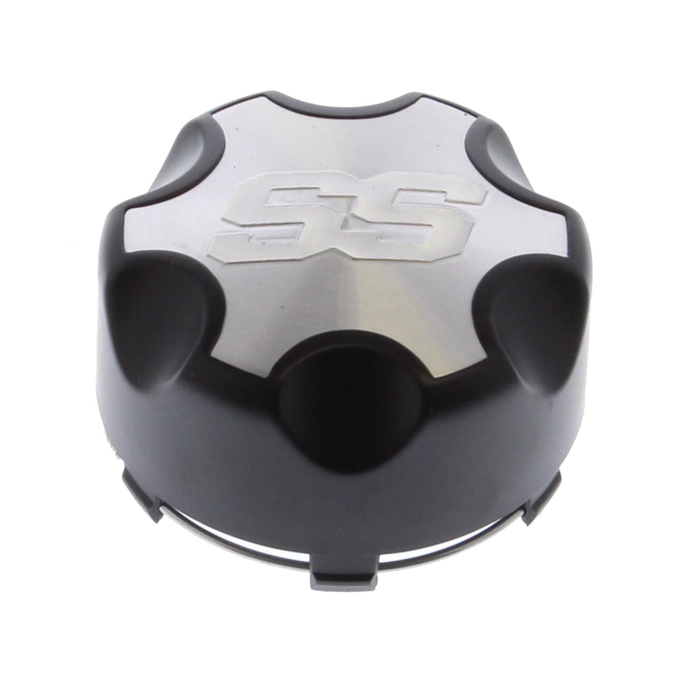 ITP Center Caps C110SS Cap, Snap-on, Closed, Aluminum, Silver/Black, Logo, Each