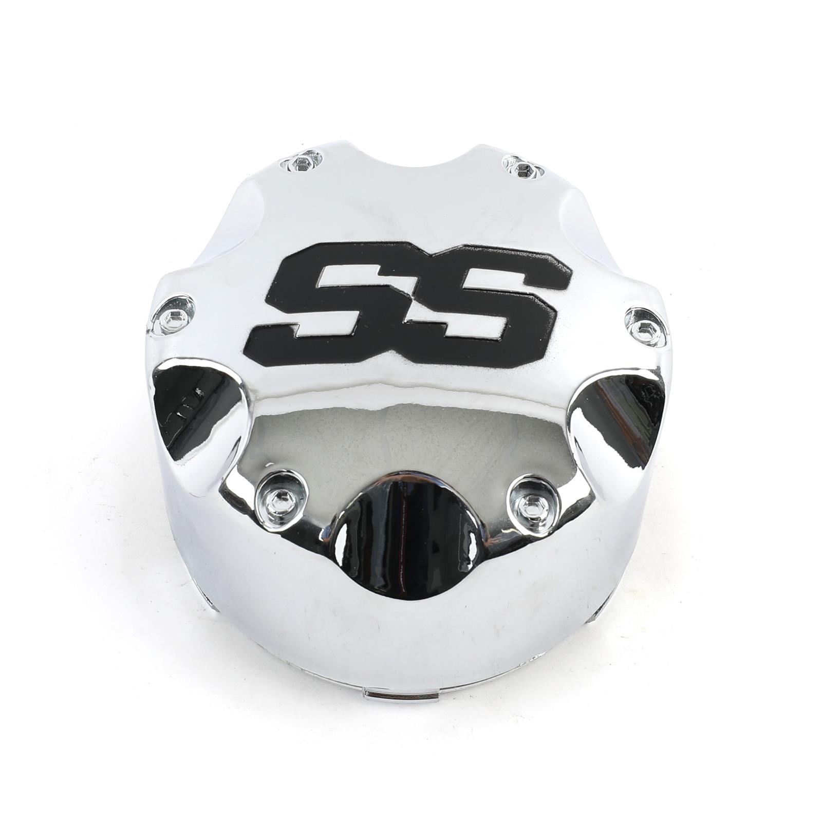 ITP Center Caps P156SS Cap, Snap-on, Closed, Plastic, Chrome, SS Logo, Each