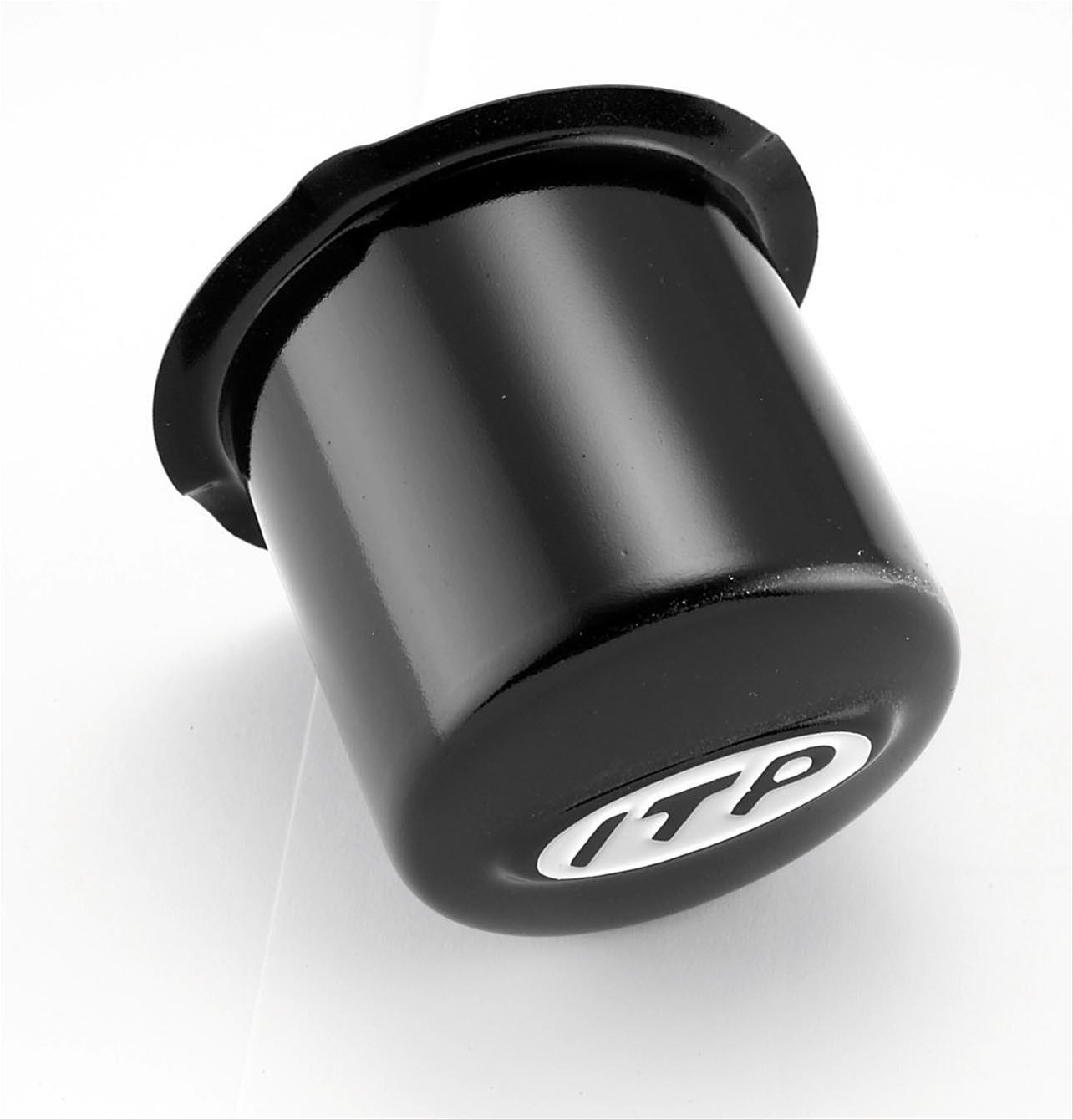 ITP Center Caps SM130BBX Caps, Push-through, Closed, Steel, Black, Logo, Set of 4