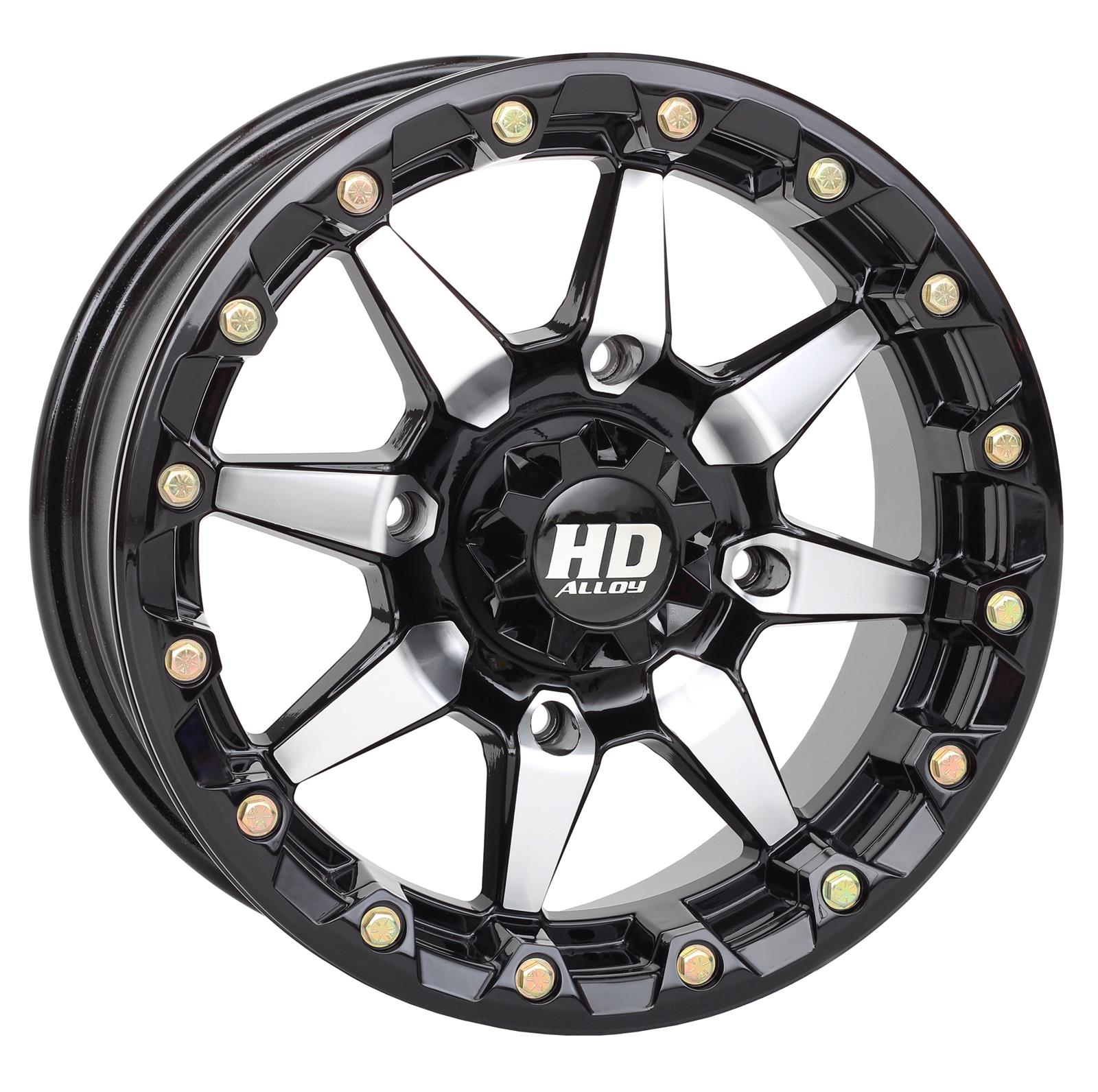 STI Tire and Wheel 15HB503 STI HD5 Beadlock Machined Gloss Black