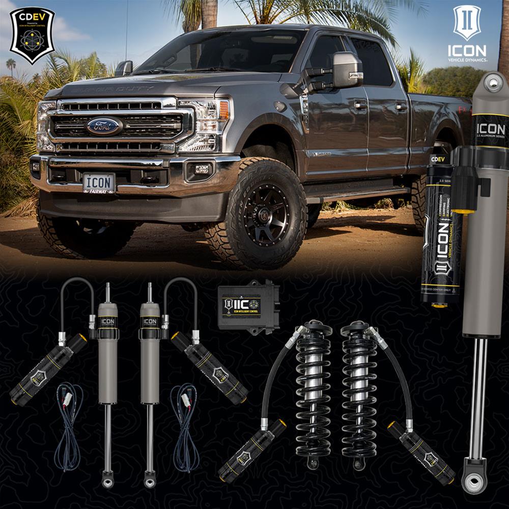 ICON 2017+ Ford F-250/F-350 SD 4WD 4.5-5in 2.5 Series Shocks VS RR CDEV Bolt-In Conversion Kit thumbnail 2