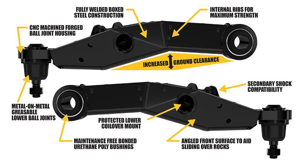 ICON 05-23 Toyota Tacoma Lower Control Arm Kit thumbnail 8