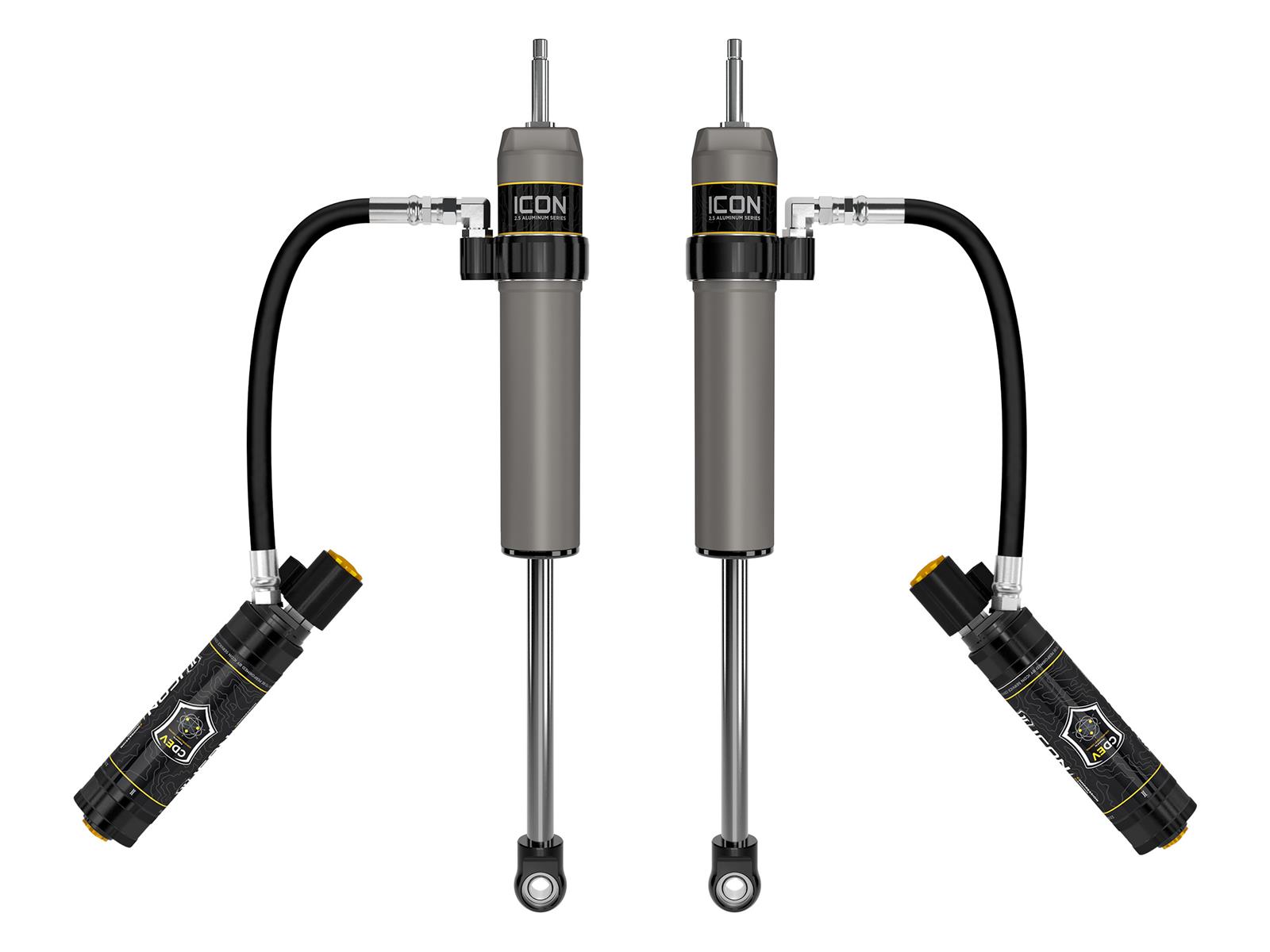 ICON, 0-1 Lift, 2.5 VS Rear Shocks w/CDEV, Pair, Compatible with 22-23 Toyota Tundra, 57840EP